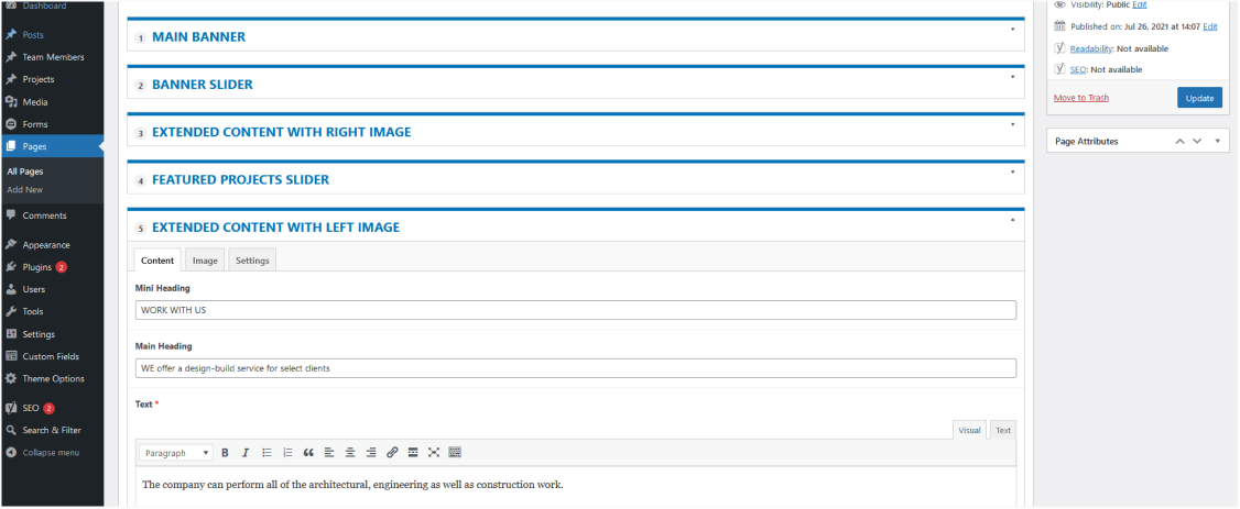 Wordpress User Friendly Backend