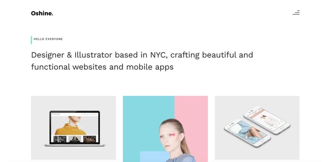 Oshine Creative Website Templates 