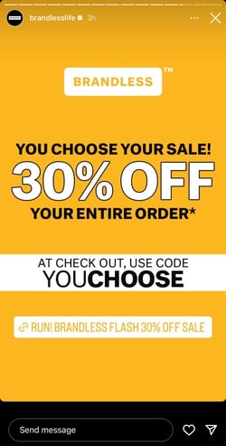 Instagram Story Idea Discounts
