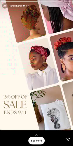 Instagram Story Idea Sale