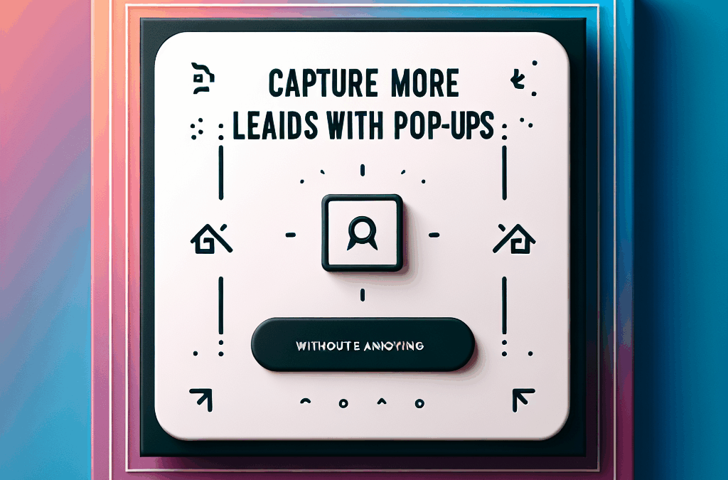Capture More Leads with Popups (Without Being Annoying)