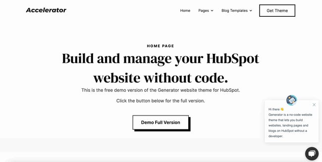 Accelerator Creative Website Templates 