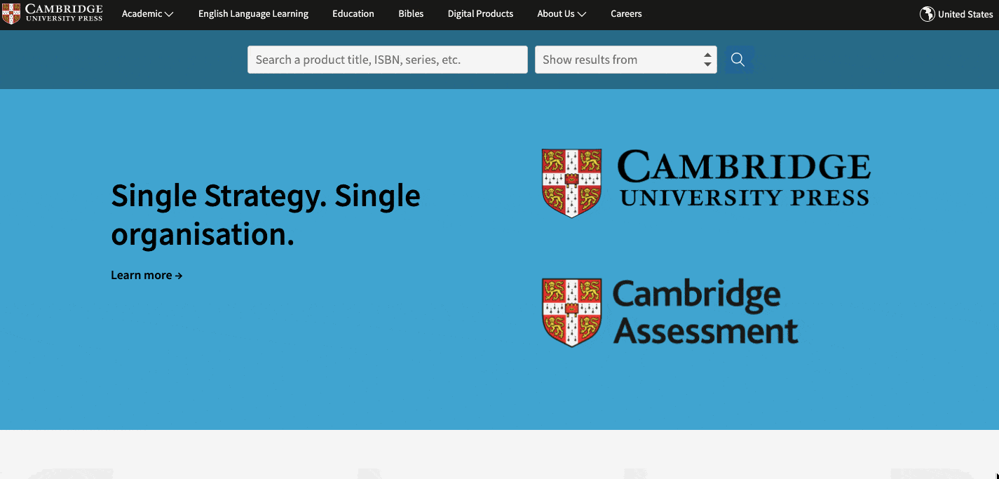 Cambridge University Press Site Built With Wordpress Cms Alternative Concrete5