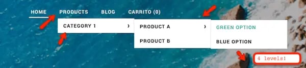 Three Navigation Sub-Levels On Wix Site