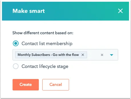 Selecting A Smart Rule In Cms Hub